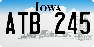 IA license plate ATB245