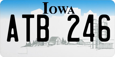 IA license plate ATB246