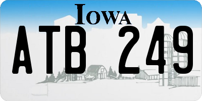 IA license plate ATB249