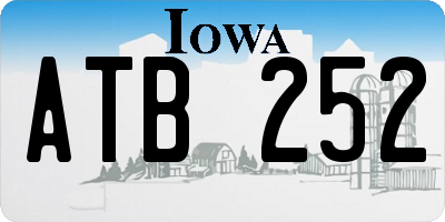 IA license plate ATB252