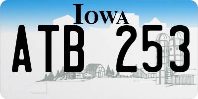 IA license plate ATB253