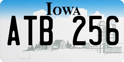 IA license plate ATB256
