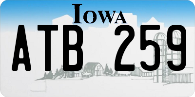 IA license plate ATB259