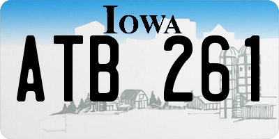 IA license plate ATB261