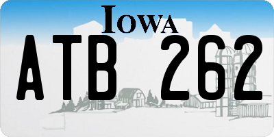 IA license plate ATB262