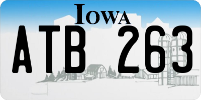 IA license plate ATB263