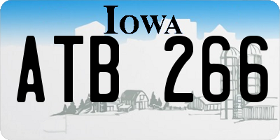 IA license plate ATB266