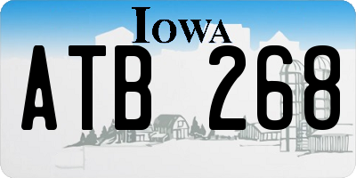 IA license plate ATB268