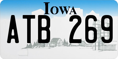 IA license plate ATB269