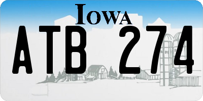 IA license plate ATB274