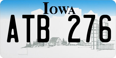 IA license plate ATB276