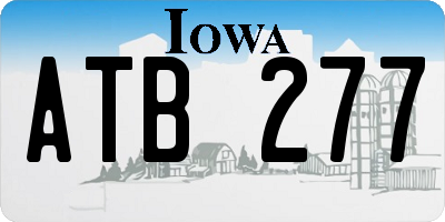 IA license plate ATB277
