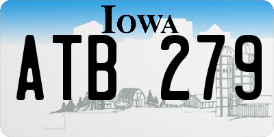 IA license plate ATB279