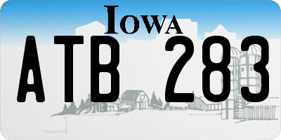 IA license plate ATB283