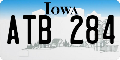IA license plate ATB284