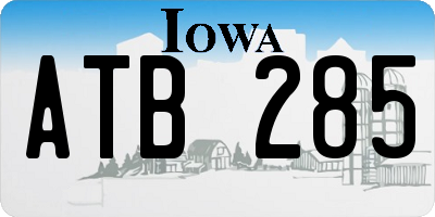 IA license plate ATB285