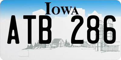 IA license plate ATB286