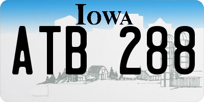 IA license plate ATB288