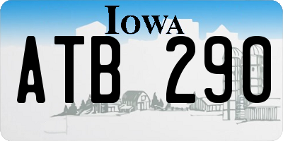 IA license plate ATB290
