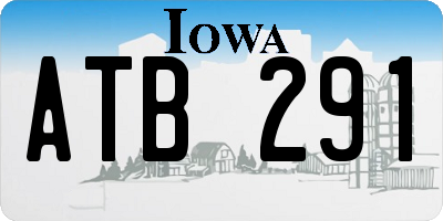IA license plate ATB291