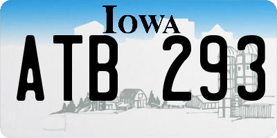 IA license plate ATB293