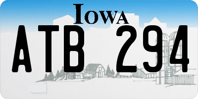 IA license plate ATB294