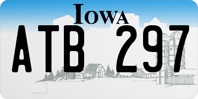IA license plate ATB297
