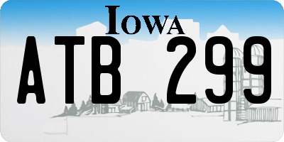 IA license plate ATB299