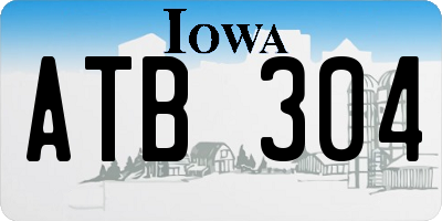 IA license plate ATB304
