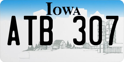 IA license plate ATB307