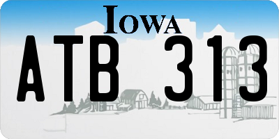 IA license plate ATB313