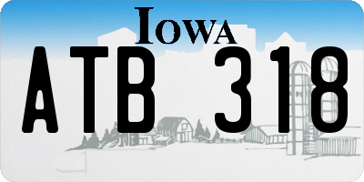 IA license plate ATB318