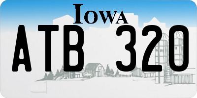 IA license plate ATB320