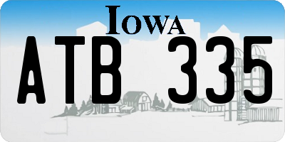 IA license plate ATB335