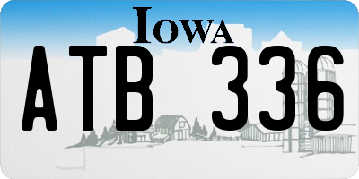 IA license plate ATB336