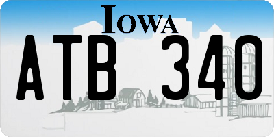 IA license plate ATB340