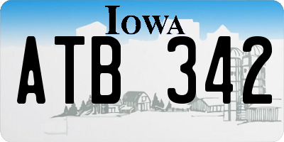 IA license plate ATB342