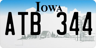 IA license plate ATB344