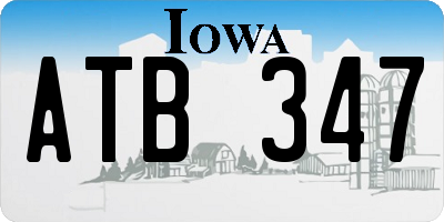 IA license plate ATB347