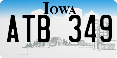 IA license plate ATB349