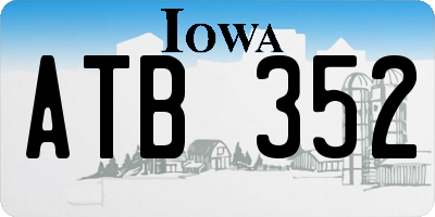 IA license plate ATB352