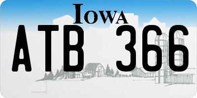 IA license plate ATB366