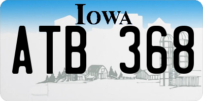 IA license plate ATB368