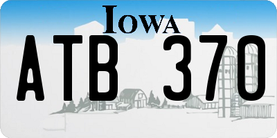 IA license plate ATB370