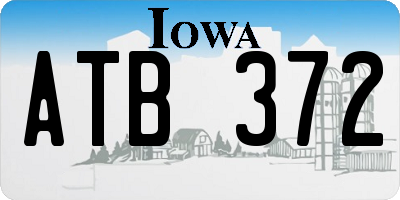 IA license plate ATB372