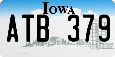 IA license plate ATB379