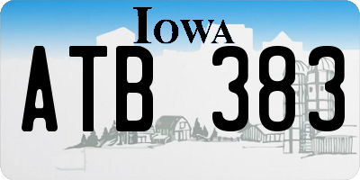 IA license plate ATB383