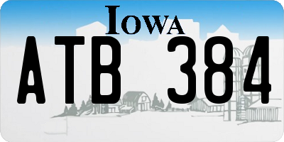 IA license plate ATB384