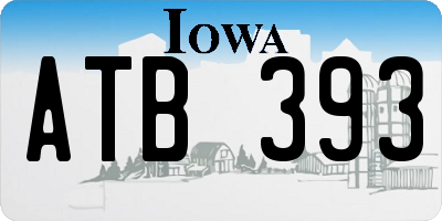 IA license plate ATB393
