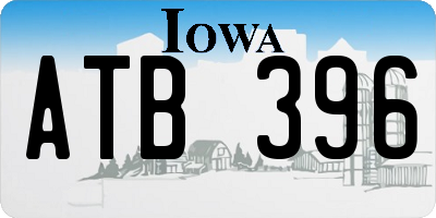 IA license plate ATB396